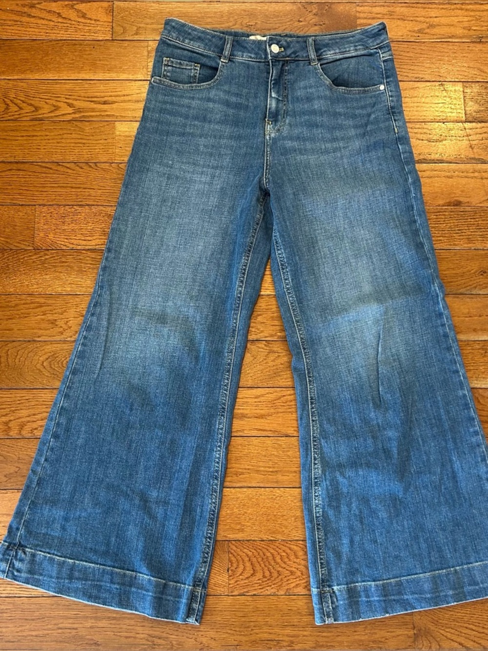 Pilcro Anthropologie Premium Jeans Bell Bottom Flare Denim Trendy Women Size 31T